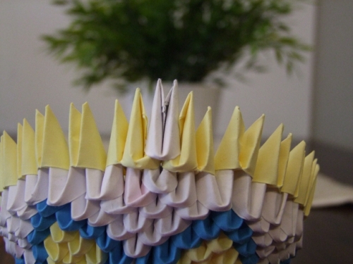 jak zrobić koszyk techniką origami modułowego