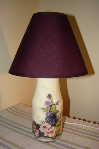 lampka nocna decoupage