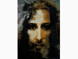 Wizerunek Pana Jezusa z całunu turyńskiego.