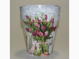 Doniczka ceramiczna Tulipany
