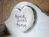 SERWETNIK z sercem &amp;quot;Home Sweet Home&amp;quot; wykonany z drewna na styl Shabby Chic