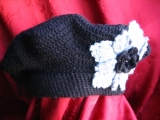 Szydełkowy beret.