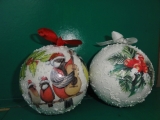 Bombki decoupage